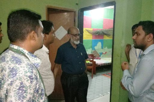 07. Honourable Directors inspect the hostel's rooms with their team