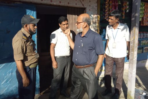 12. Honourable Director Md. Golam Mosharof Hossain evaluate the hostel's facility with the team